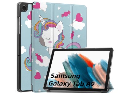 Pouzdro pro tablet Samsung Galaxy Tab A9, Techsuit FoldPro jednorožec