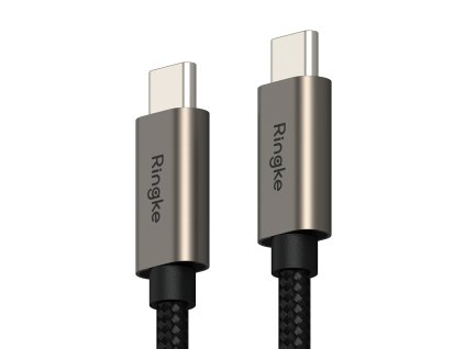 Datový kabel Ringke USB-C na USB-C – 20V/3A, 60W – PD 3.0, PPS – 480 Mb/s – 1M černý