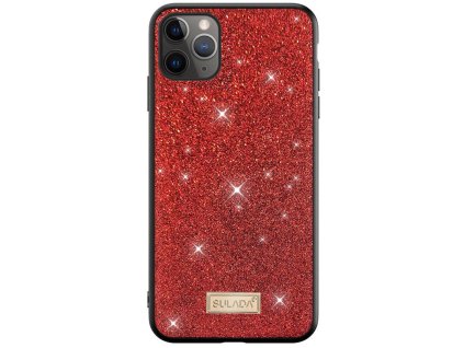 Kryt iPhone 11 Sulada Dazzling Glitter červený