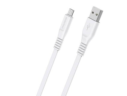 Datový kabel micro USB 1m, 2,4A Borofone Wieldy BX23 bílý