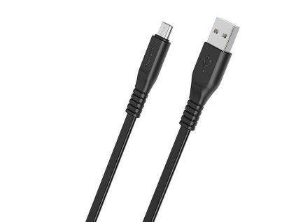 Datový kabel micro USB 1m, 2,4A Borofone Wieldy BX23 černý