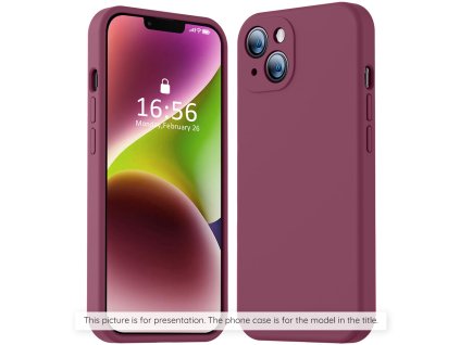 Case for Samsung Galaxy A54 - Techsuit SoftFlex - Plum Red
