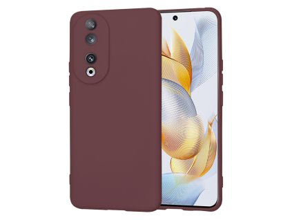 Case for Honor 90 - Techsuit SoftFlex - Plum Red