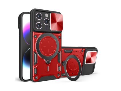 Kryt iPhone 15 Pro Techsuit CamGuard Pro - červený