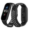 Řemínek XIAOMI MI BAND 5/6 silikonový černošedý