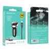Nabíječka do auta 2,4A 2xUSB s LCD displejem + Lightning kabel 1m Borofone BZ15 černá