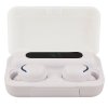 Bezdrátová sluchátka Bluetooth 5.0 HF TWS F9-5c s displejem bílá