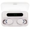 Bezdrátová sluchátka Bluetooth 5.0 HF TWS F9-5c s displejem bílá
