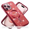 Case for Samsung Galaxy A55 5G - Techsuit Luxury Glitter MagSafe - Red