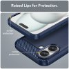 Case for iPhone 16 Plus - Techsuit Carbon Silicone - Blue