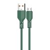 Datový kabel micro USB KAKU Aluminium Alloy Fast (KSC-452) 3,2A 1,2m - zelený
