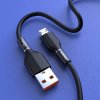 Datový kabel micro USB KAKU Aluminium Alloy Fast (KSC-452) 3,2A 1,2m - černý