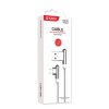 Datový kabel micro USB KAKU 90 st. (KSC-125) 3,2A 1,2m - bílý