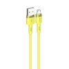 Datový kabel micro USB KAKU Skin Feel (KSC-420) 3,2A 1,2m - žlutý
