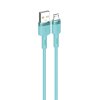 Datový kabel micro USB KAKU Skin Feel (KSC-420) 3,2A 1,2m - tyrkysový