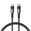 Datový kabel Tech-Protect Ultraboost USB-C na USB-C, 3A PD 60W 1m šedý