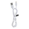 Datový kabel micro USB 1m, dlouhý nabíjecí konektor - bílý