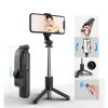 Selfie tyč Tripod Techsuit (L11) – Stabilní stativ s Bluetooth samospouští, 360 rotace, 73 cm – černá