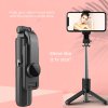 Selfie tyč Tripod Techsuit (L11) – Stabilní stativ s Bluetooth samospouští, 360 rotace, 73 cm – černá