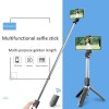 Selfie tyč Tripod Techsuit (L02) - Stabilní stativ s dálkovým ovládáním Bluetooth, kompatibilní s GoPro, otáčení o 360, 100 cm - černý