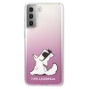 Kryt Samsung Galaxy S21 Plus Karl Lagerfeld Hardcase Choupette Fun (KLHCS21MCFNRCPI) růžový
