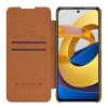 Kožené pouzdro Xiaomi Redmi Note 11 5G / Redmi Note 11S 5G / Redmi Note 11T 5G / POCO M4 Pro 5G, Nillkin - Qin, hnědé