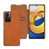 Kožené pouzdro Xiaomi Redmi Note 11 5G / Redmi Note 11S 5G / Redmi Note 11T 5G / POCO M4 Pro 5G, Nillkin - Qin, hnědé