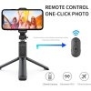 Selfie tyč Tripod Techsuit Q01 bluetooth stativ na dálkové ovládání, černá