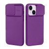 Kryt iPhone 14 Pro s krytem fotoaparátu - tmavě fialový