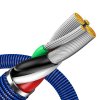 Datový kabel Baseus Crystal Shine USB na Lightning, 2,4A 2 m modrý