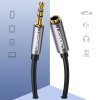 Audio kabel Ugreen (10595), pozlacené konektory - Jack 3,5 mm, prodlužovací 3 m - černý