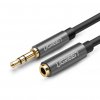 Audio kabel Ugreen (10595), pozlacené konektory - Jack 3,5 mm, prodlužovací 3 m - černý