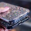 Kryt Samsung Galaxy A72 Sequins Glue Glitter Case černý