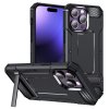 Husa pentru iPhone 15 Pro - Techsuit Hybrid Armor Kickstand - Black