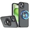 Husa pentru iPhone 15 - Techsuit MagSafe Ghost Holder Series - Matte Black
