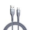 Datový kabel Duzzona (A8) - USB to Type-C Fast Charging 2.4A, 12W, 480Mbps, 1m - šedý