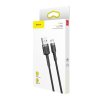 Datový kabel micro USB Baseus - odolný nylonový kabel, 1.5A 2M, šedá + černá