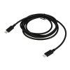 Datový kabel USB TYP C/ TYP C Reverse 3A 1,5m - černý
