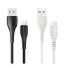 Datový kabel micro USB 1m, 2,4A Borofone Wieldy BX37 bílý