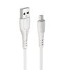 Datový kabel micro USB 1m, 2,4A Borofone Wieldy BX37 bílý