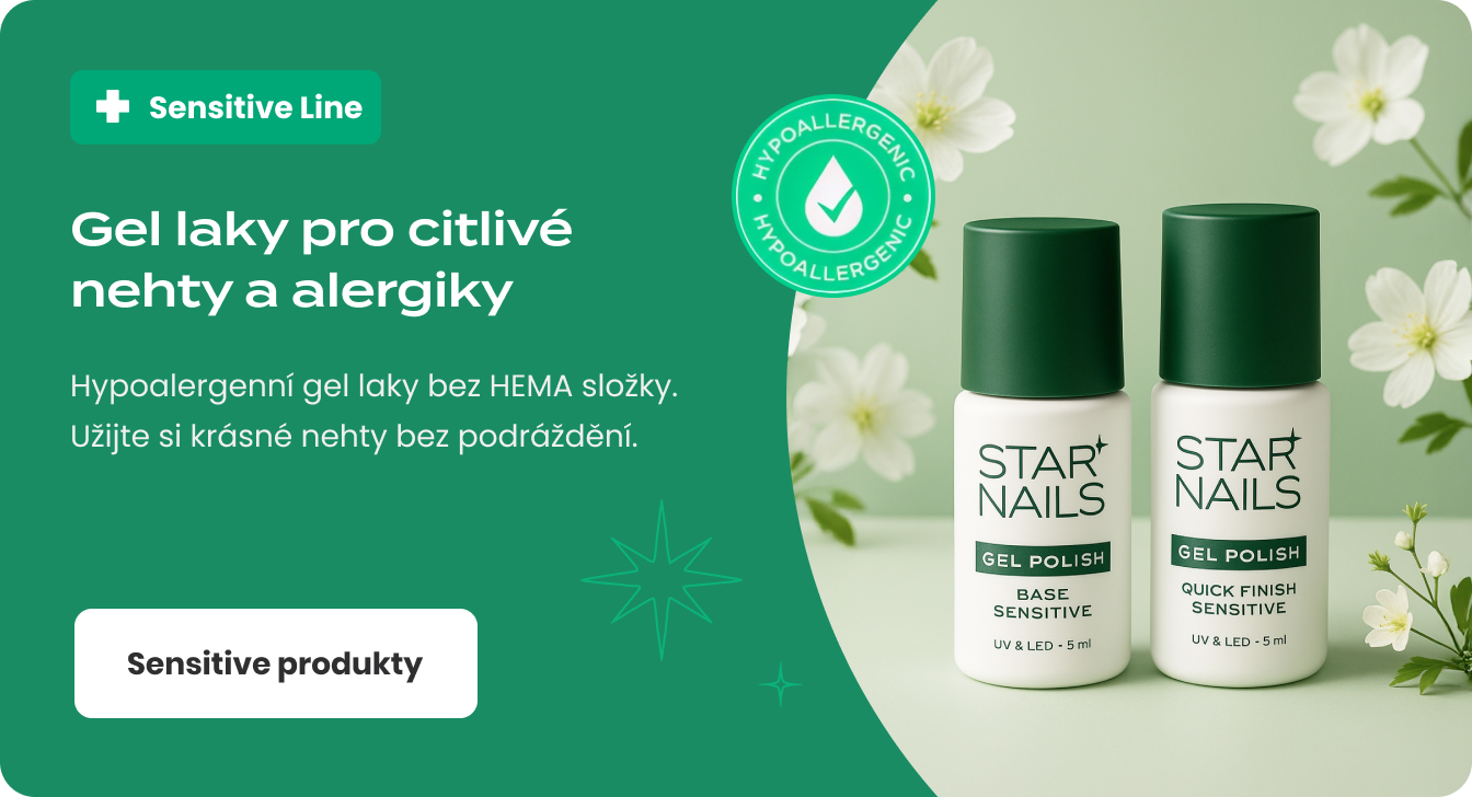 Gel laky pro citlivé nehty a alergiky