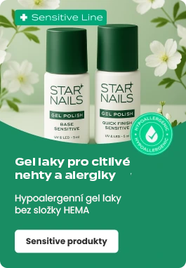 Gel laky pro citlivé nehty a alergiky