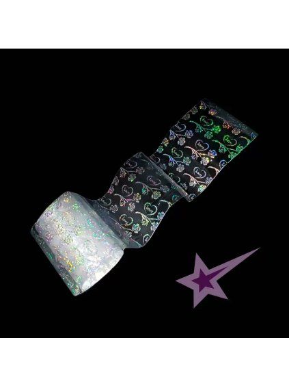 vyr 5298 transfer folie silver love holo