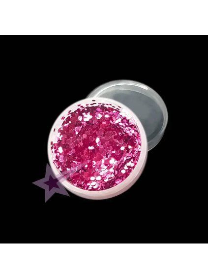 vyr 1748glitter hexagon mini ruzovy
