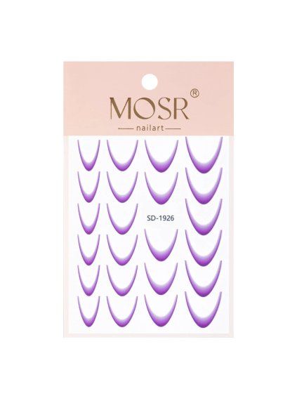 vyr 11146 Samolepky na nehty ombre violet