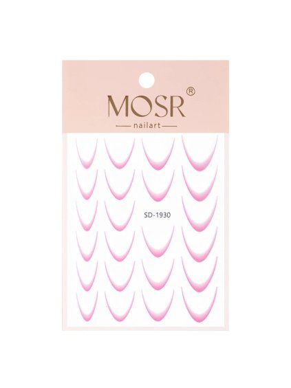 vyr 11147 Samolepky na nehty ombre light pink