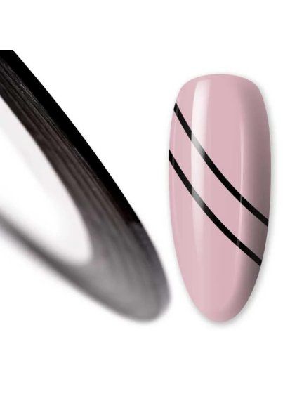 vyr 11106 Samolepici paska na nehty Black 1mm