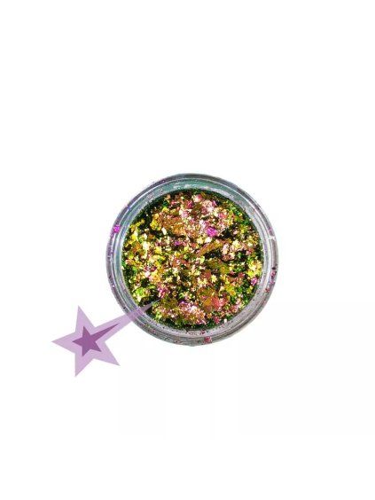 vyr 6526galaxy flakes gold