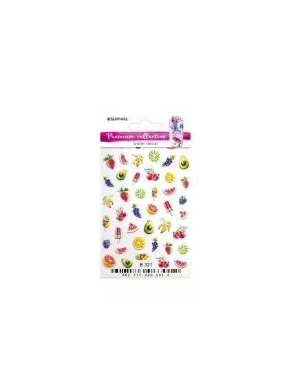 vyr 8068 3D vodolepky Starnails Premium B321 ovoce nanuky