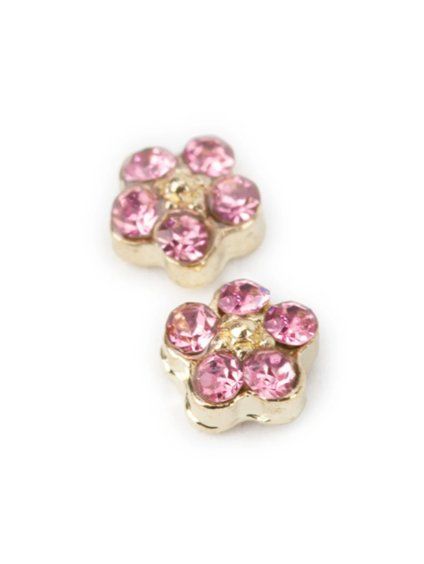 3d kovove metalicke ozdoby pink petal